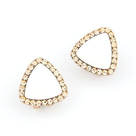 Neon White Stud Earrings